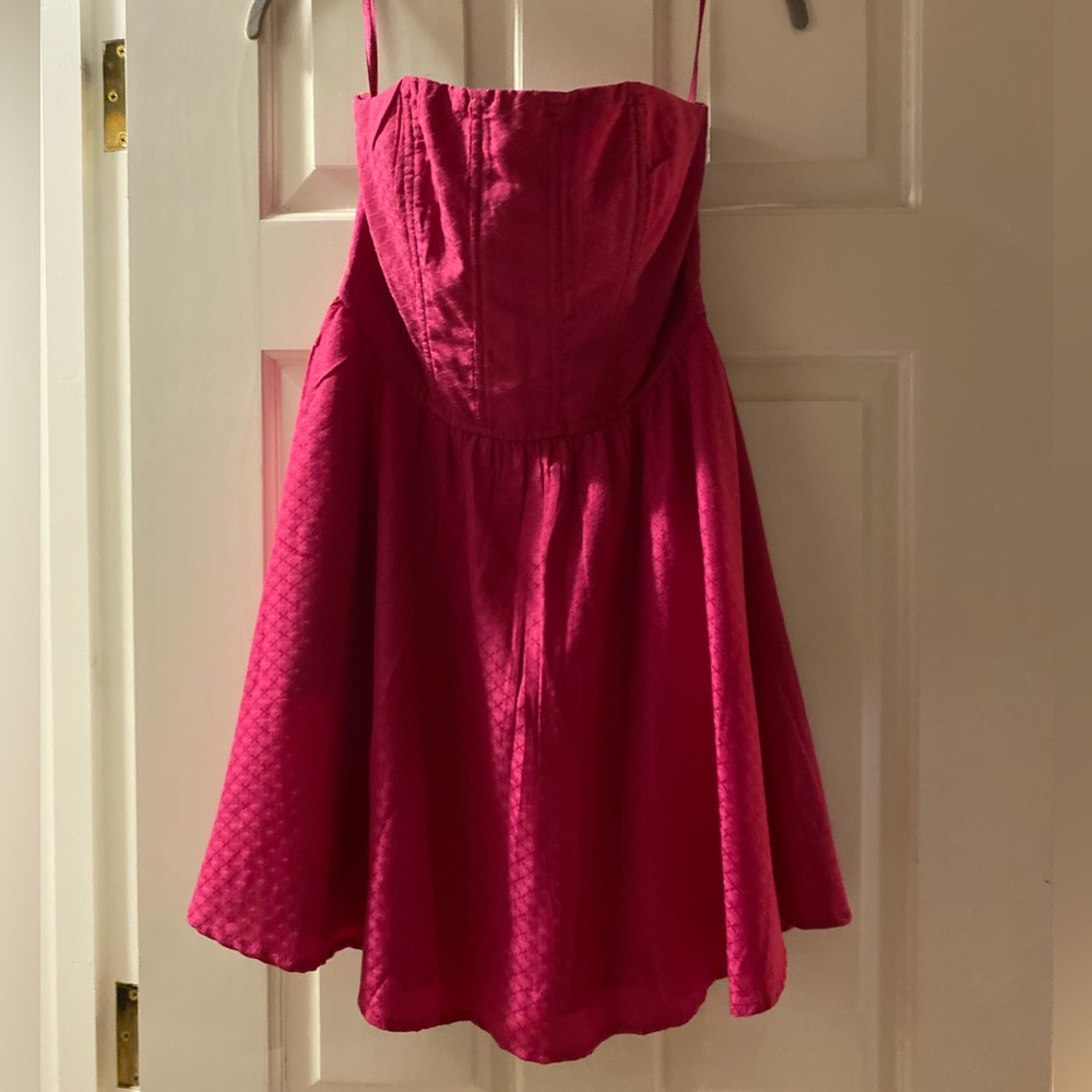 Pink Strapless Dress